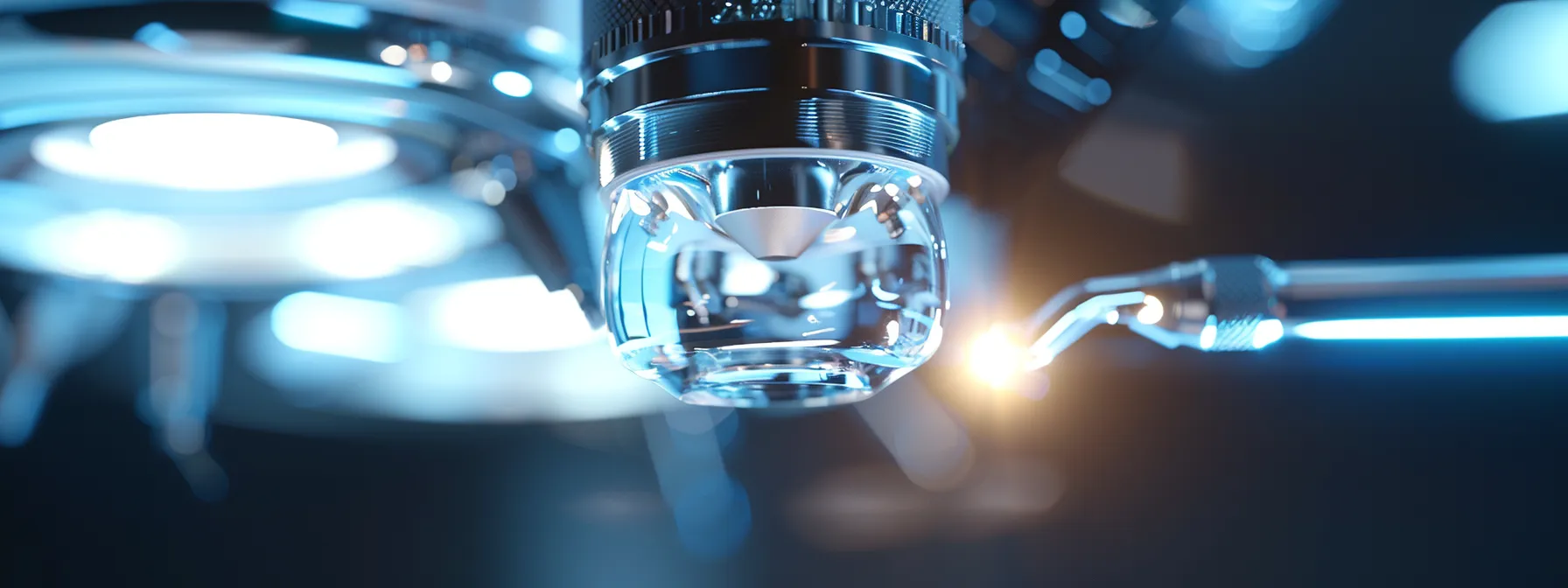 a close-up of a bright, gleaming dental implant being placed with precision by a skilled dentist at barry road dental in parkville.